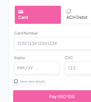 Bubblegum checkout theme preview, soft pink primary color
